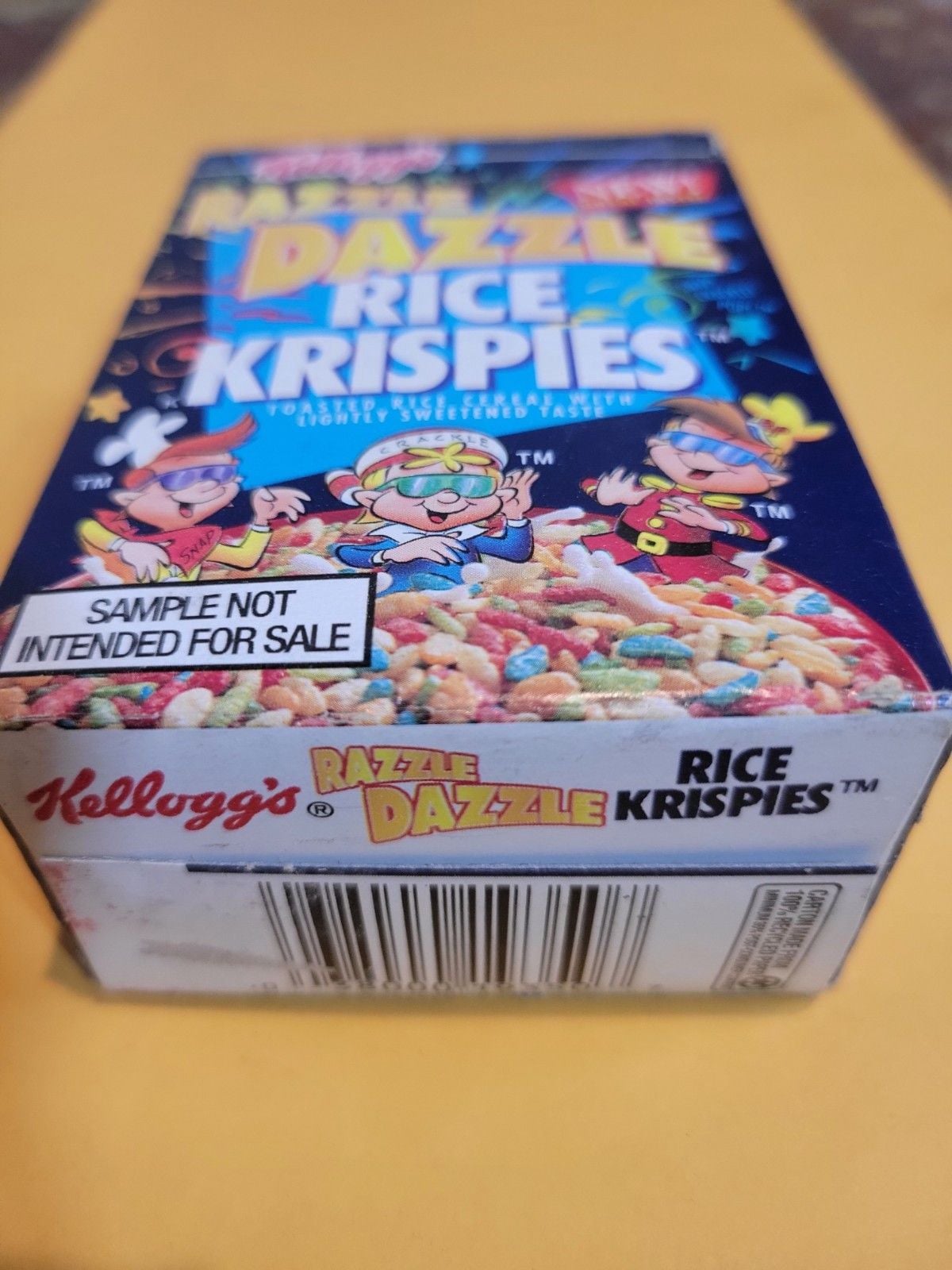Kellogg's Razzle Dazzle Rice Crispies Cereal Box 1998 Original Seal NOT OPEN! 7