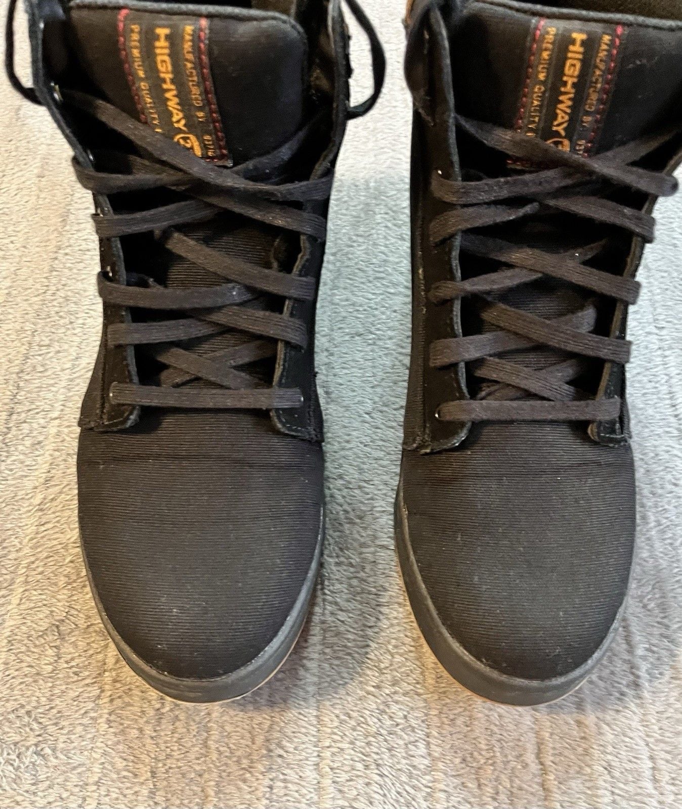 New Highway 21 Casual Riding Motorcycle Shoes Men's 9 Black Brown 4