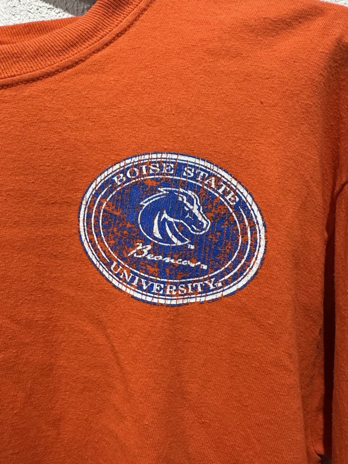 Vintage Boise State Tee Size Medium Orange 4