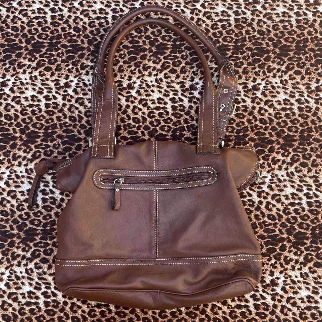 Franco Sarto brown leather handbag 4