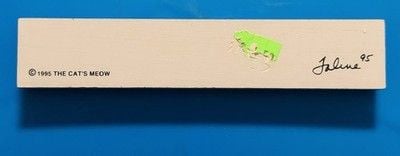 VTG 1995 The Cats Meow Burma Shave Signs Accessory Let The Little Shavers Grow” 3