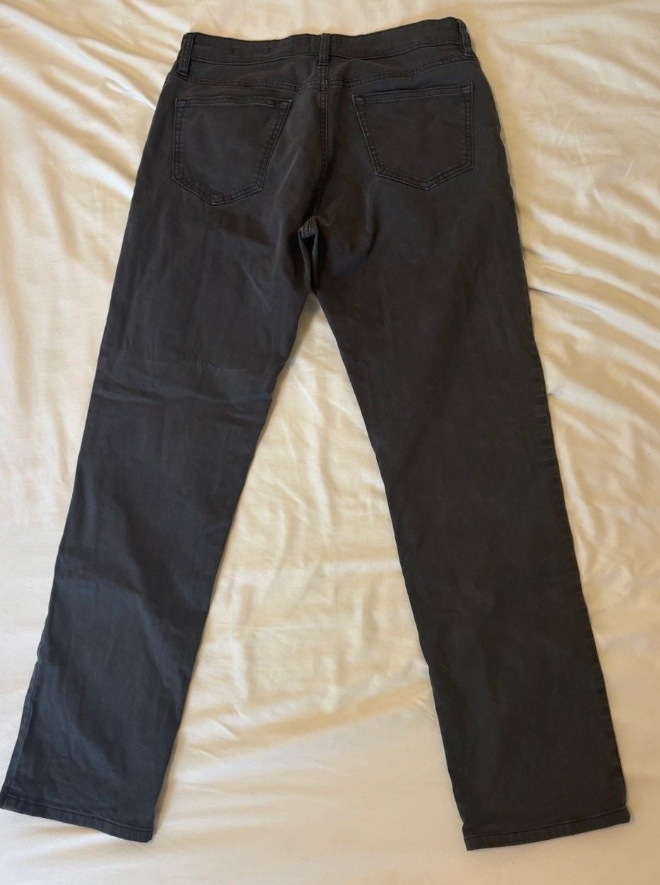 Flint and Tinder Men’s Straight Fit Straight Leg Pants Gray Solid 29W 5