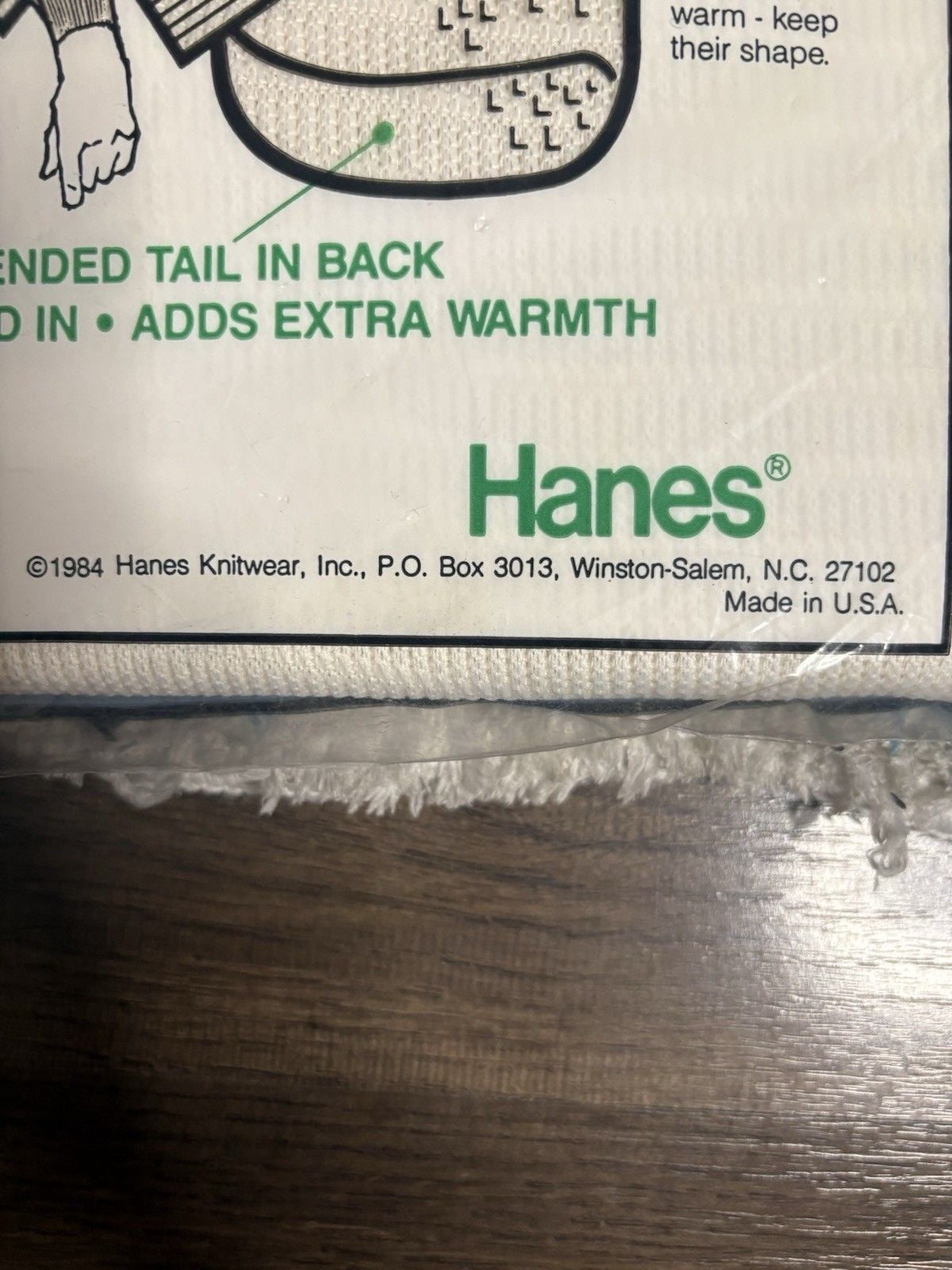 Vinatge 80s DeadStock Hanes Thermal Top Size Mens S 34-36 White Waffle Knit 6