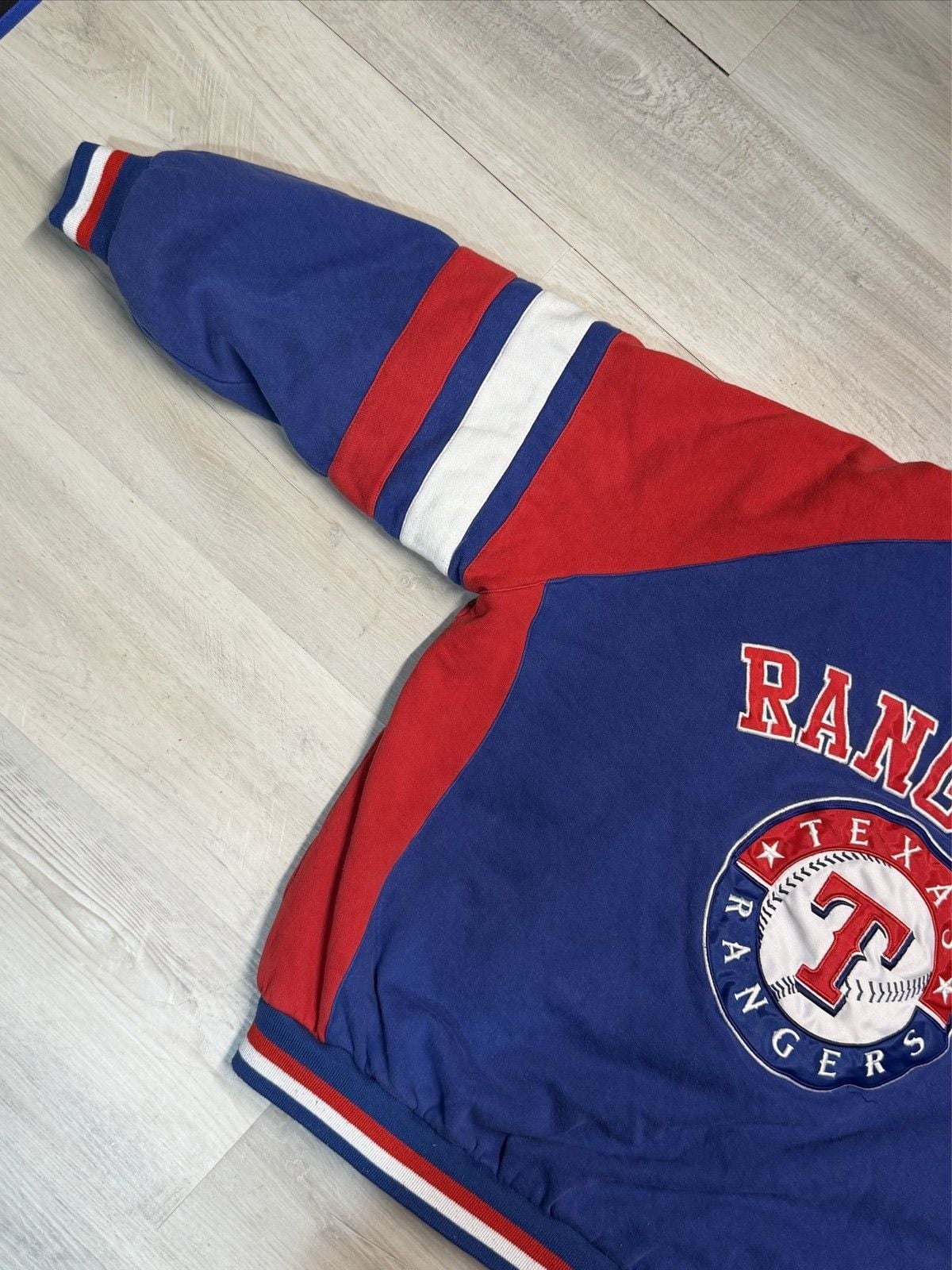 Genuine Merchandise Texas Rangers Hoodie XL MLB Baseball Red Blue Sweatshirt 3