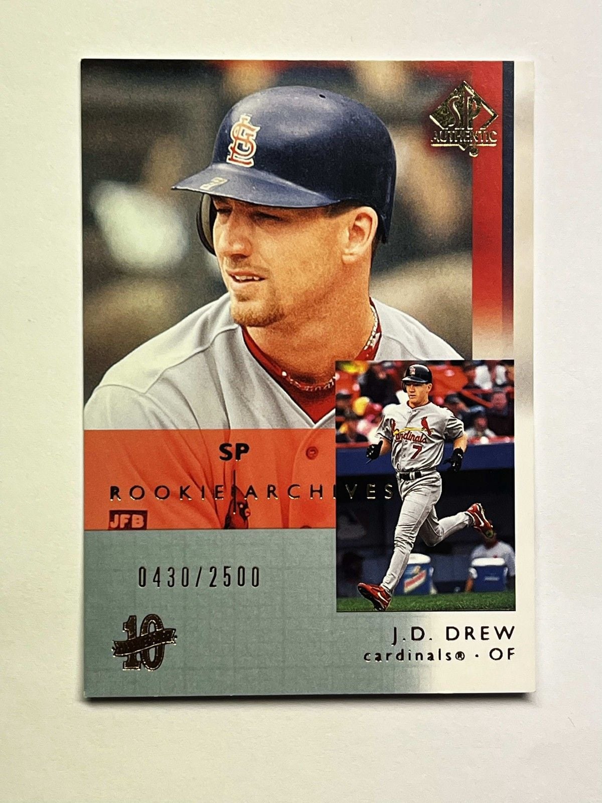 2003 Upper Deck Sp Authentic J.D. Drew #108 RC /2500 St. Louis Cardinals 1