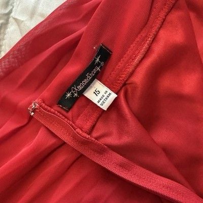 Xtraordinary Strapless Red Dress with Embellished Waist 8