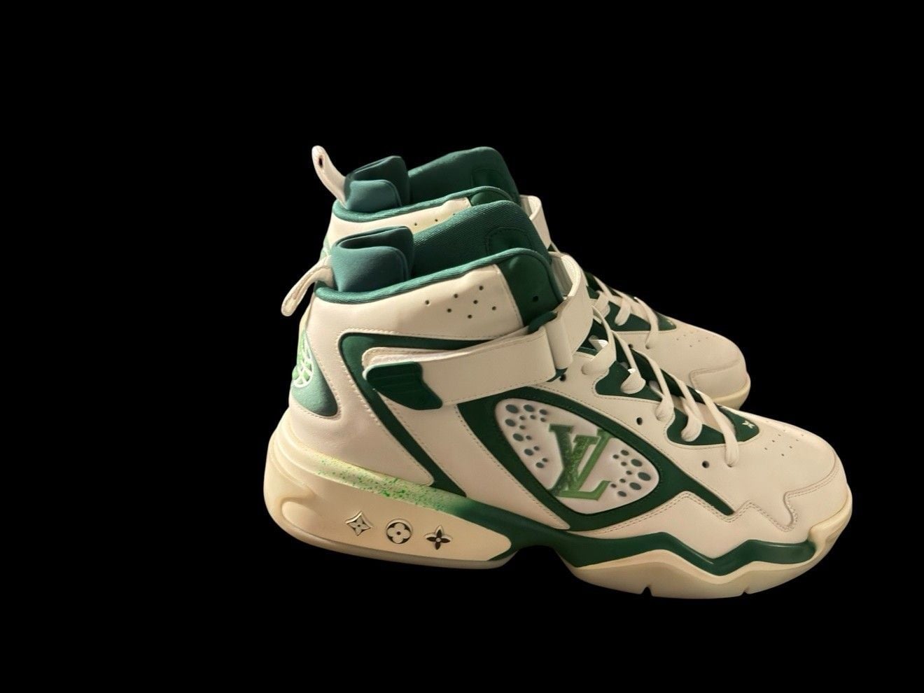 Louis Vuitton LV Trainer 2 High-Top Green Virgil Abloh Size 12(us13) 4