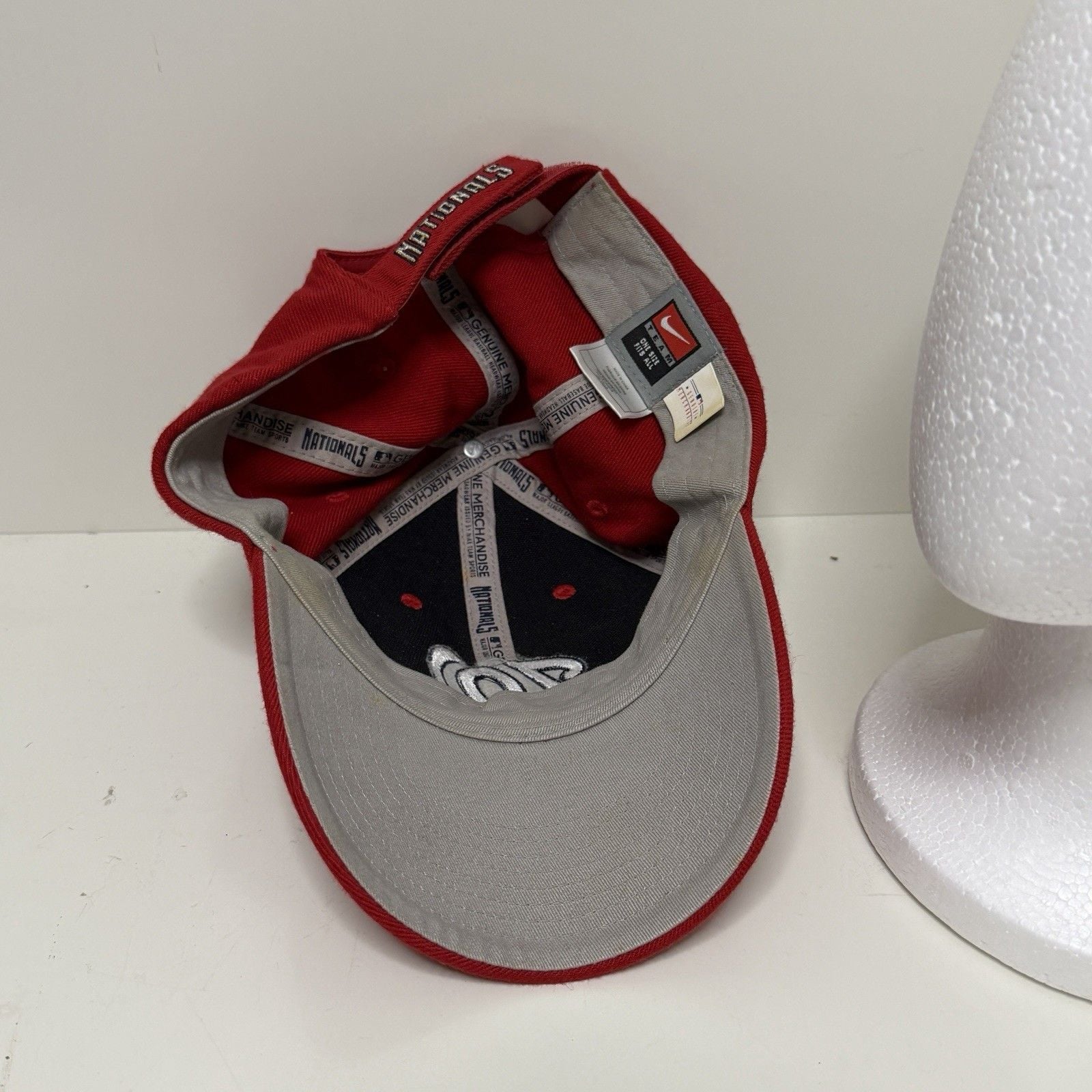 Nike MLB Washington Nationals Baseball Hat Mens One Size Red Nike 7