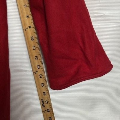 Vintage Billycoat Wool Coat Womens 1X Red Long Overcoat Button Front USA 14