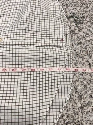 Hathaway Men’s Button Down Business Casual Oxford White 100% Combed Cotton Large 10