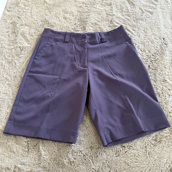 Nike FitDry Golf Shorts In Purple Size M Pocket Outdoor