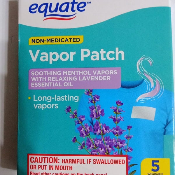 Equate Non-Medicated Vapor Patch w/ Menthol & Lavender - 5 Count