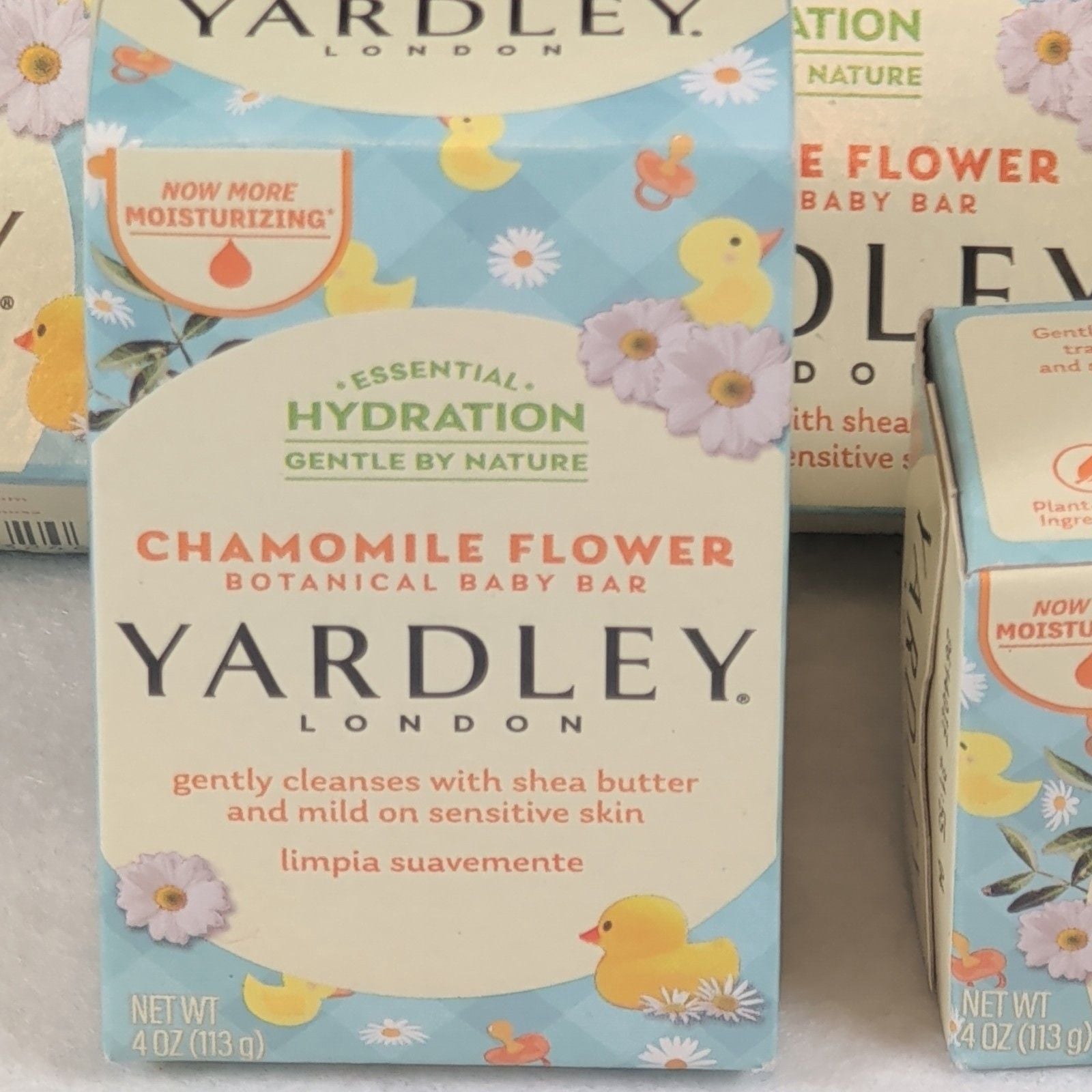 Yardley London Essential Hydration Botanical Baby Bar Chamomile 8/4 oz Multipack 2