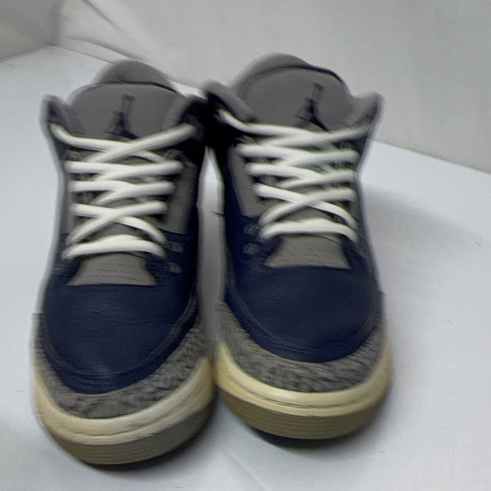 Nike Air Jordan 3 Retro Youth Sneakers 6.5Y Navy Blue Leather Mid Top 4