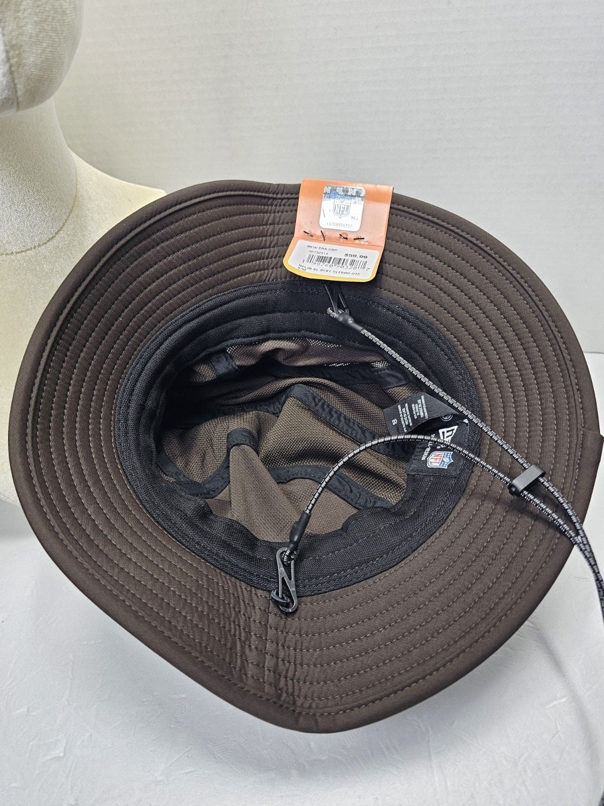 New Era Cleveland Browns 2025 NFL Sideline Bucket Hat Brown S/M New With Tags 7