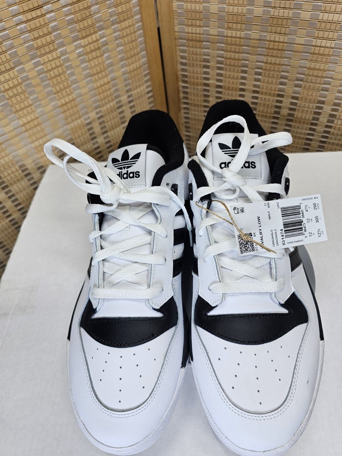 adidas Originals Rivalry Low IG1474 Men's 12.5 White Black Sneakers NWT 7
