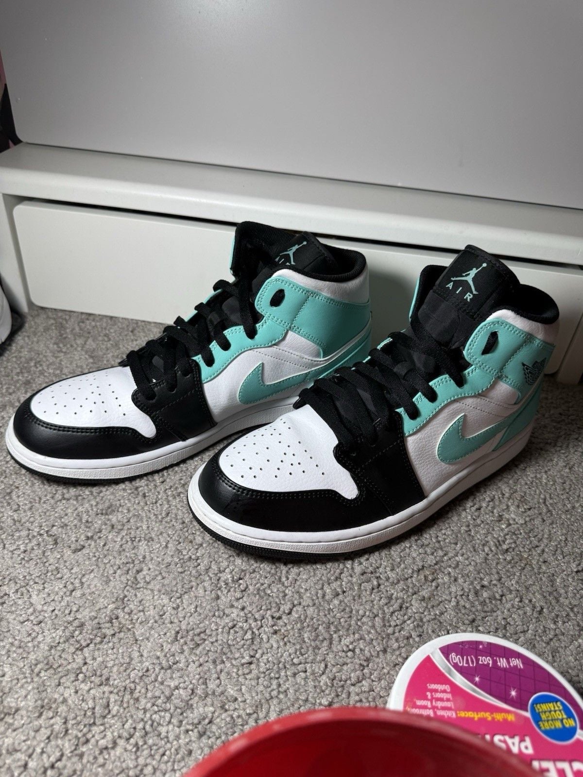 Jordan Air Jordan 1 Mid Tropical Twist White/Black 554724-132 Leather 4