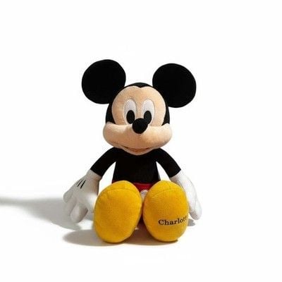 Disney Store Official Mickey Mouse Small Plush Toy 33cm Charolette embroidery 1