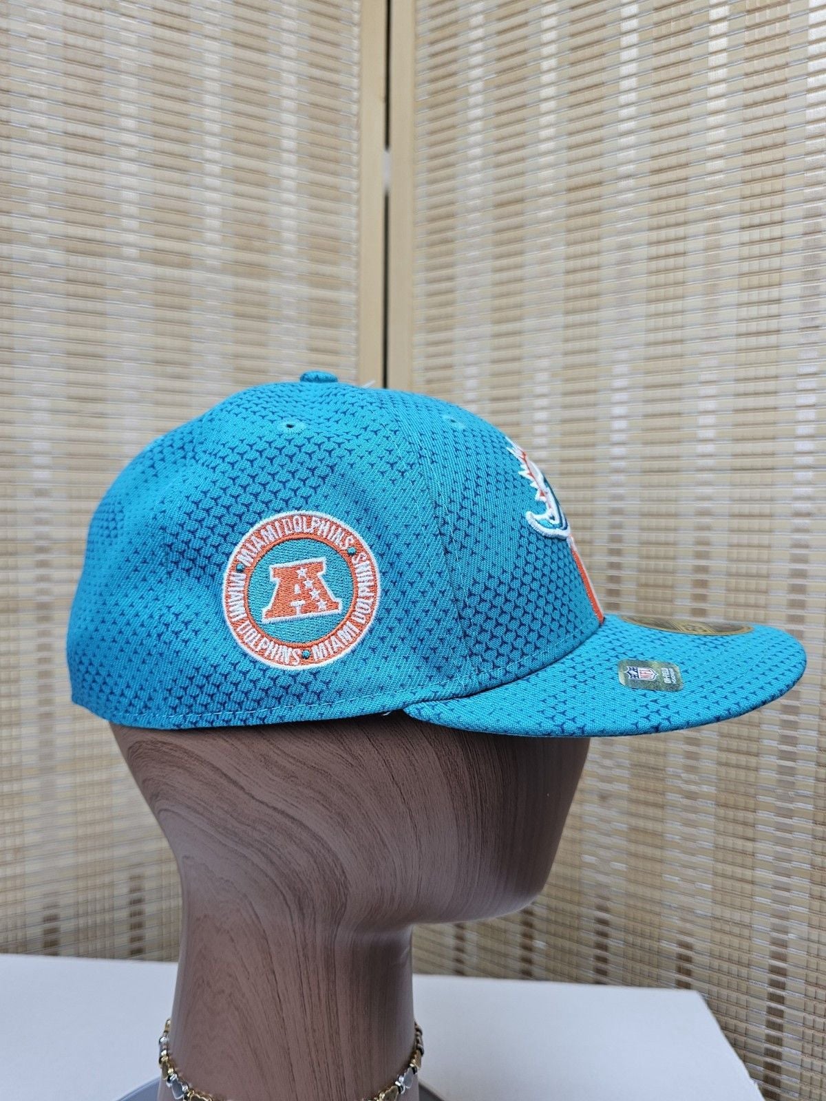 New Era Miami Dolphins 59FIFTY Fitted Hat Aqua Size 7 3/8 7