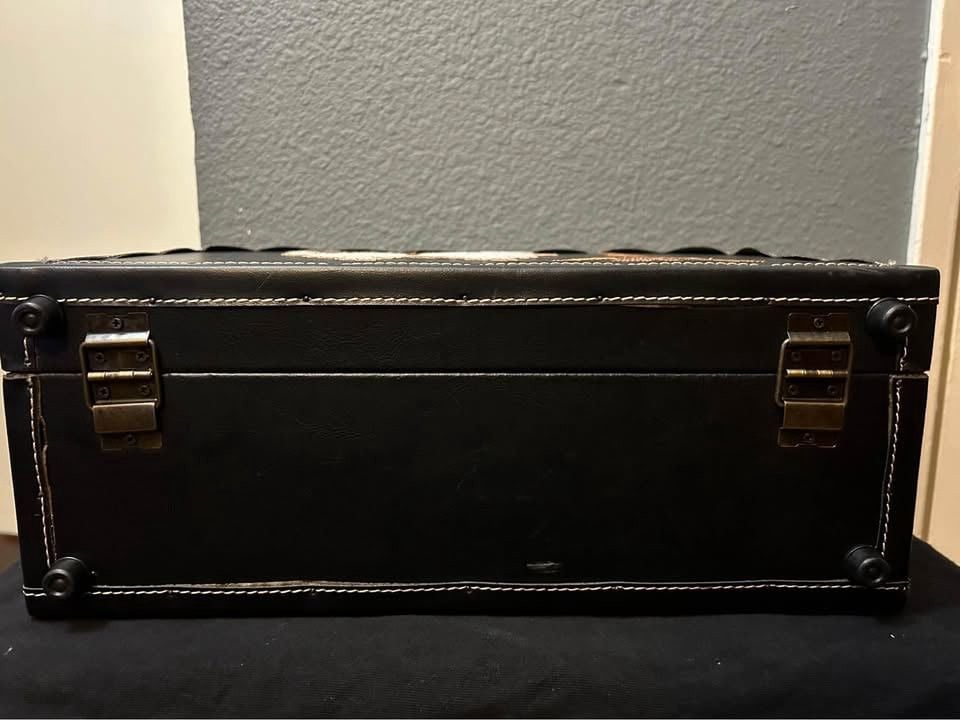 Vintage Paris Poodle Handbag Leather DOUBLE THE SIZE 10