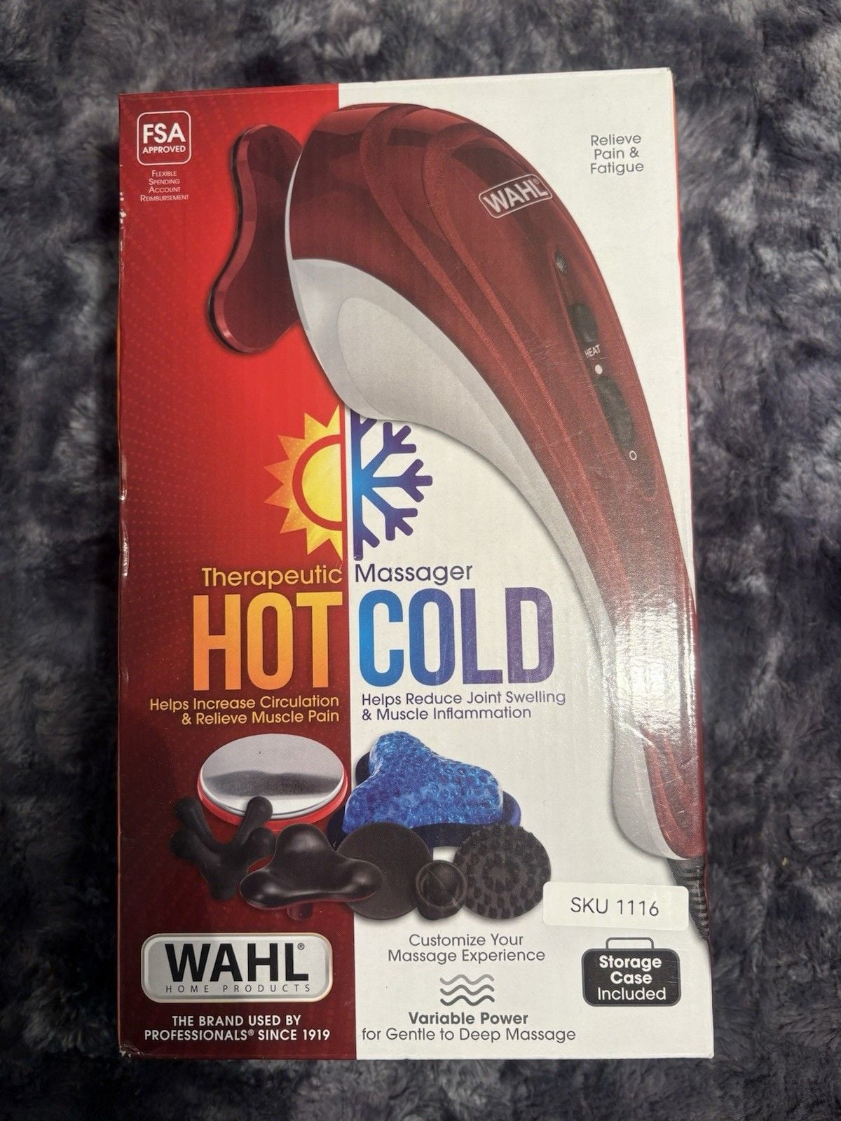 Wahl Therapeutic Massager Hot Cold with variable speed (includes attachments) 3