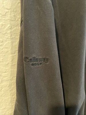 Callaway Golf Black Quarter Zip Pullover Mens Size Large Casual Performance 7