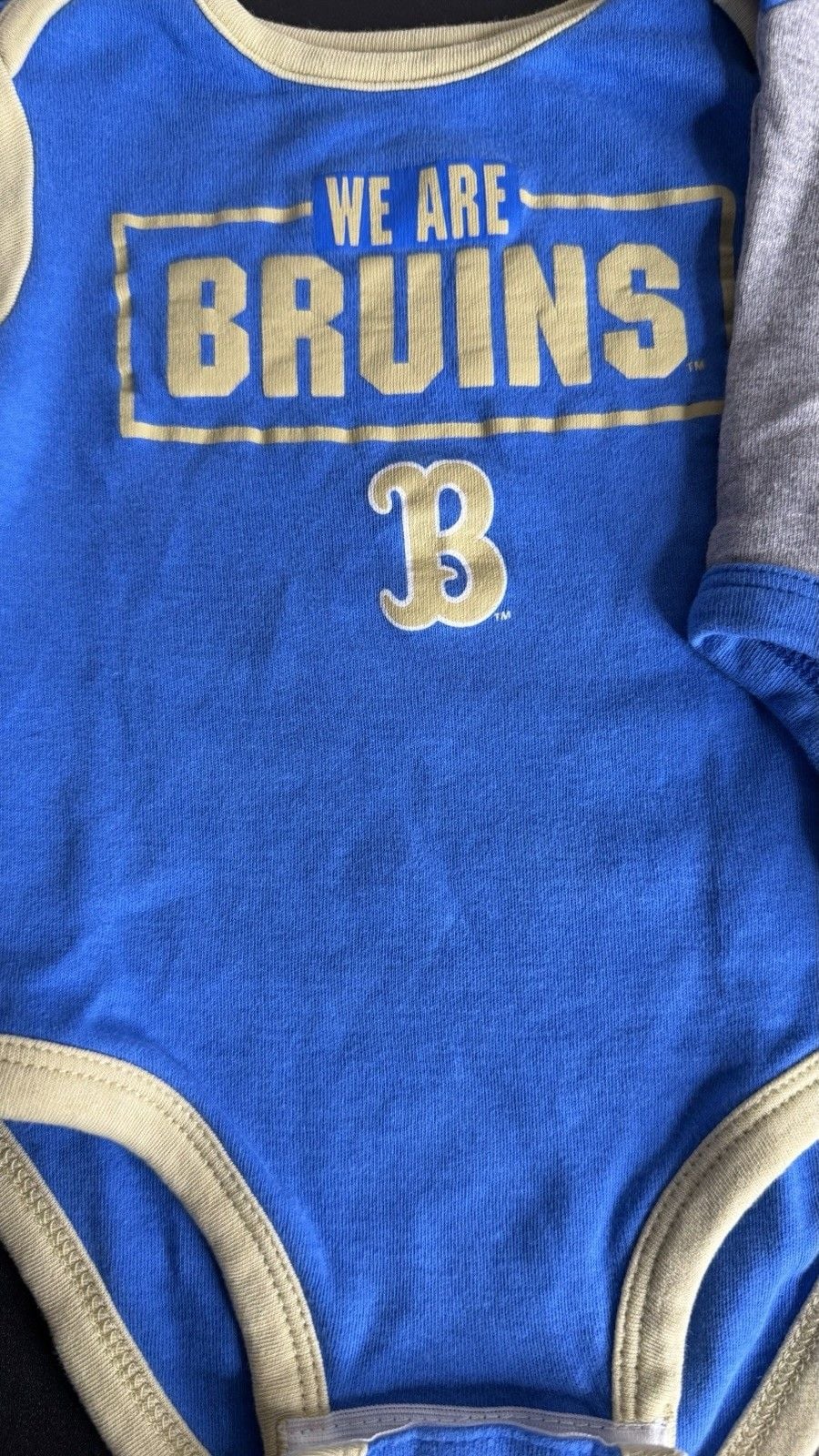 Team Athletics UCLA Bruins 3-Pack Baby Bodysuits 3-6M Blue Gray 2