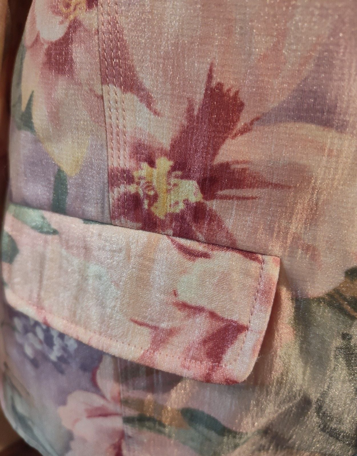 Vintage Alfred Dunner Shimmering Botanical & Floral Blazer in Size 18 Fits XL EC 4