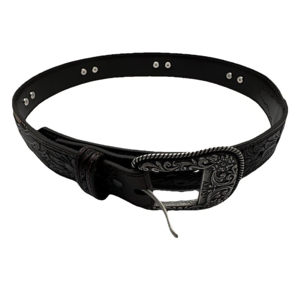 Ariat Boy's Longhorn Western Belt with Tooled Tabs