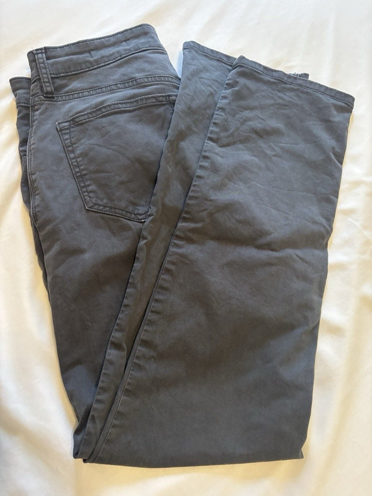 Flint and Tinder Men’s Straight Fit Straight Leg Pants Gray Solid 29W 2