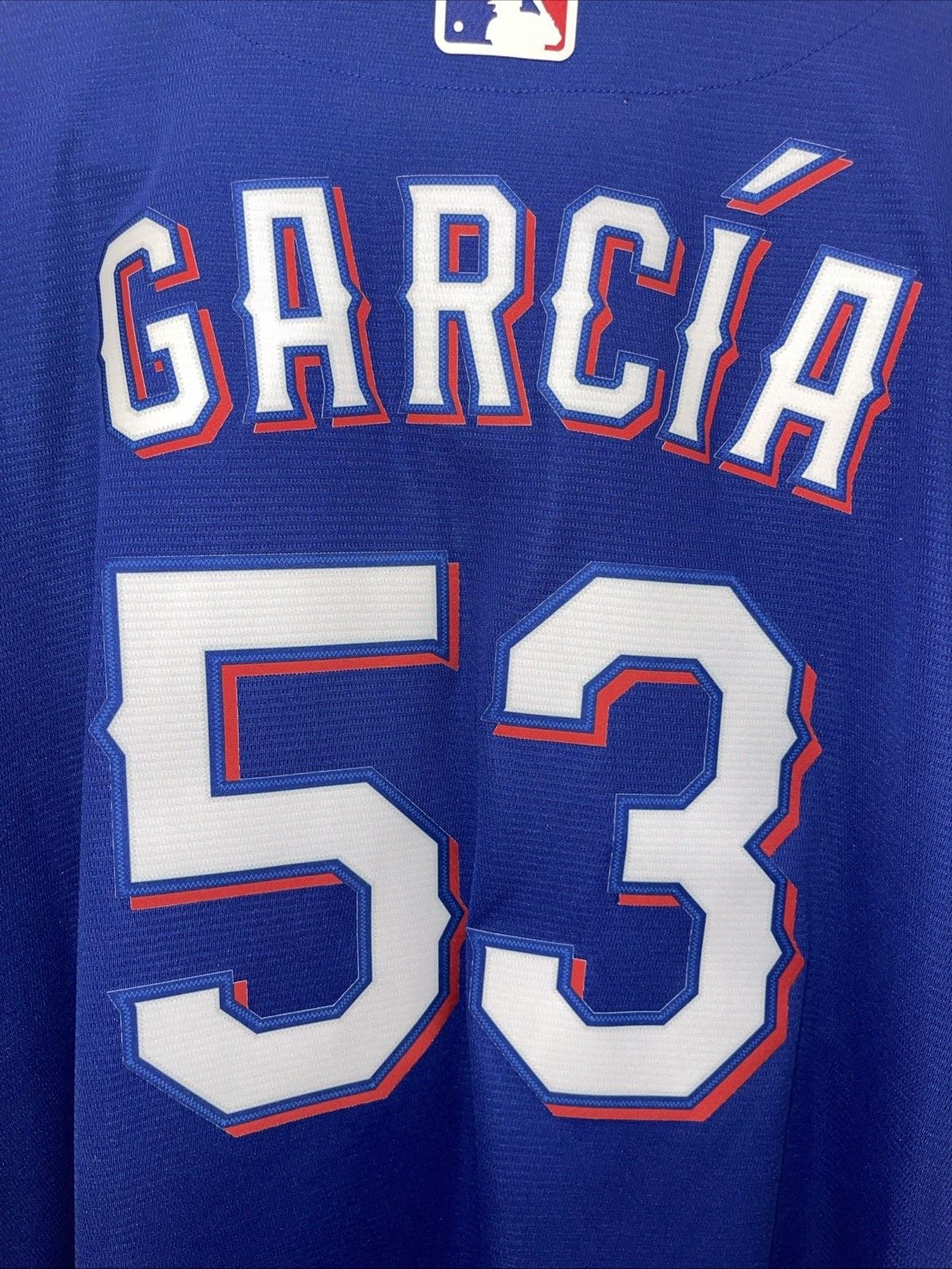 Nike royal blue Adolis García #53 Texas Rangers alternate replica jersey XXL 7