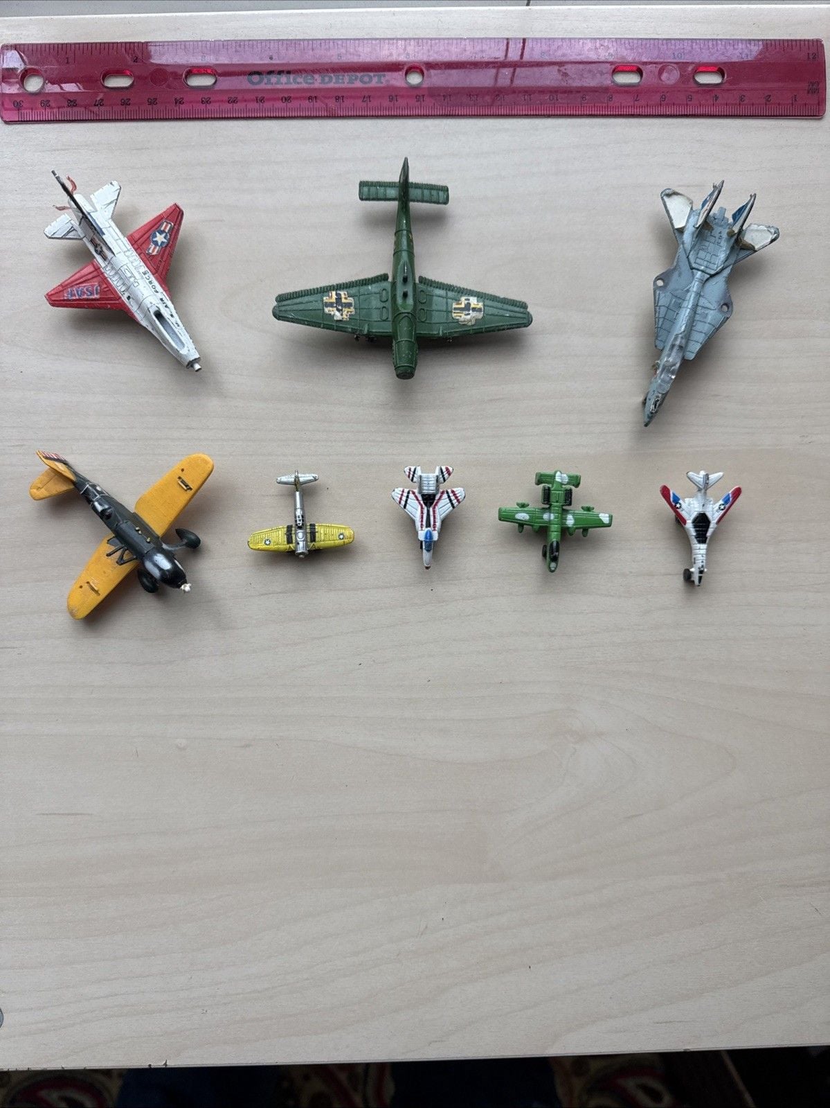Diecast Airplane Jet Lot Military Jets Planes Die Cast Aircrafts 1