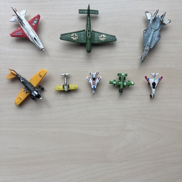 Diecast Airplane Jet Lot Military Jets Planes Die Cast Aircrafts