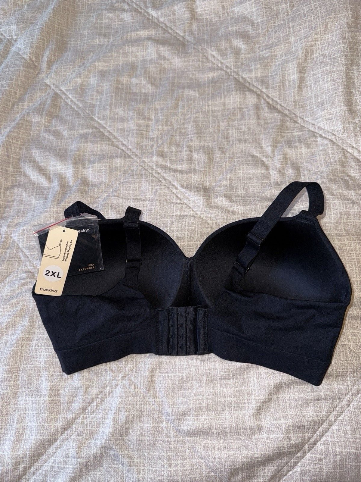 Truekind® Supportive Comfort Wireless Shaping Bra 2XL Black 4