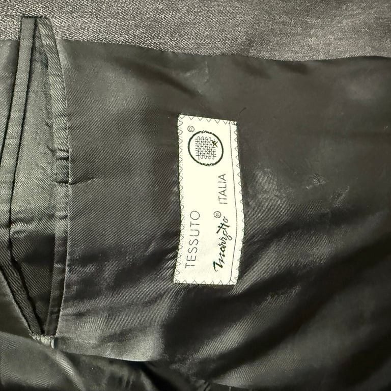 Manzoni Couture Men's Grey Wool Blazer Jacket 44R Italy Career Business 10
