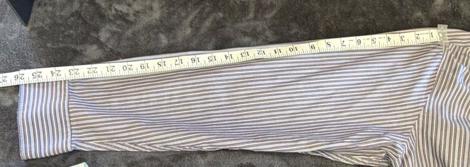 Black Brown 1826 Men's XL Regular Fit Striped Cotton Button-Down Shirt 9