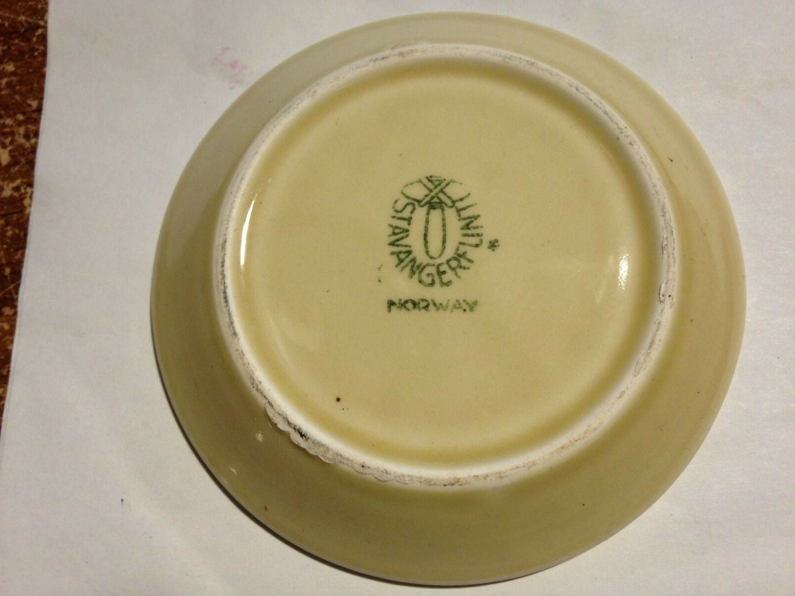 CONCORDIA LINE Old Cruise Ship Porcelain Coaster Stavangerflint Norway H Flag 2