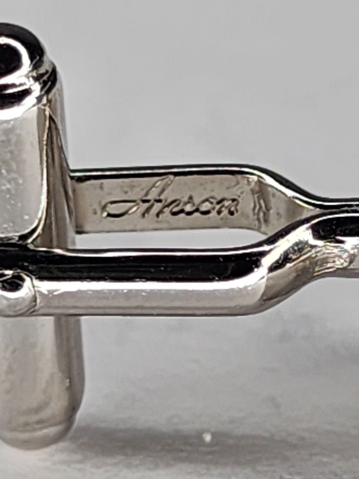 Vintage Anson Sterling Silver Cufflinks Blank No Monogram Brushed Rectangle... 6