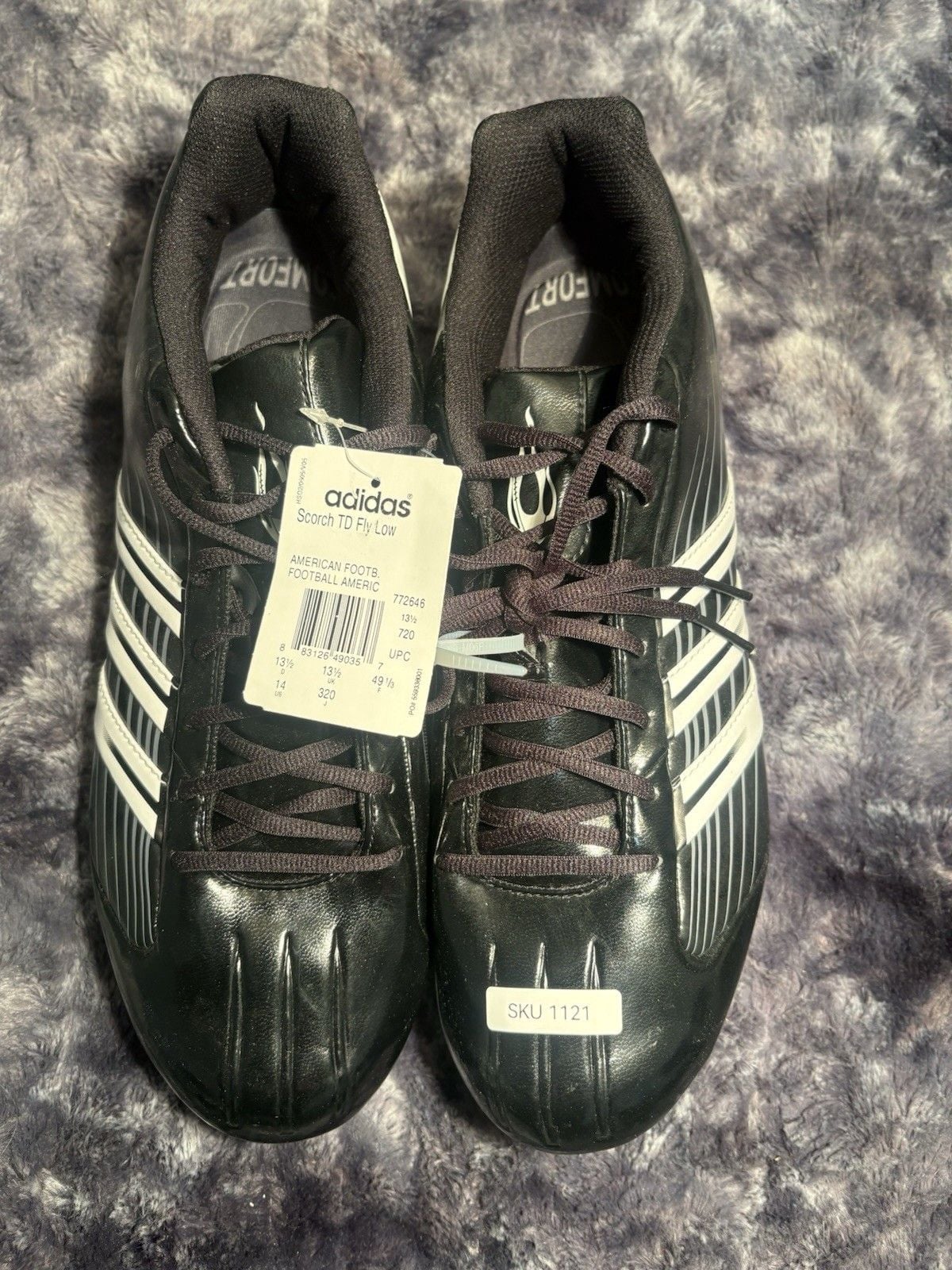adidas Scorch TD Fly Low Mens Football Cleats Black Size 14 US NWT 772646 New 10