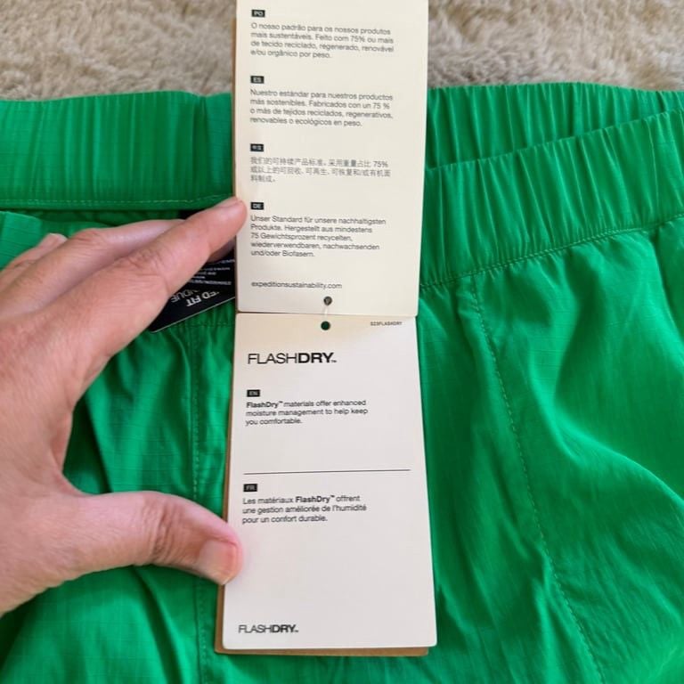 NWT The North Face Women's FlashDry Utility Cargo Pants Optic Emerald Size 3XL Relax 4