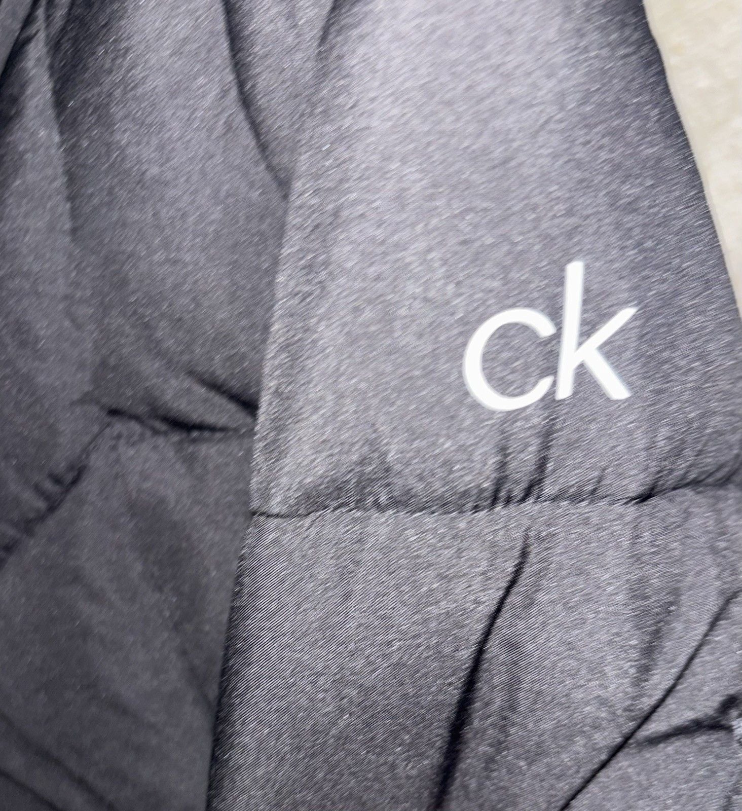 Calvin Klein Performance Womens Black Hooded Puffer Jacket Quilt M 6