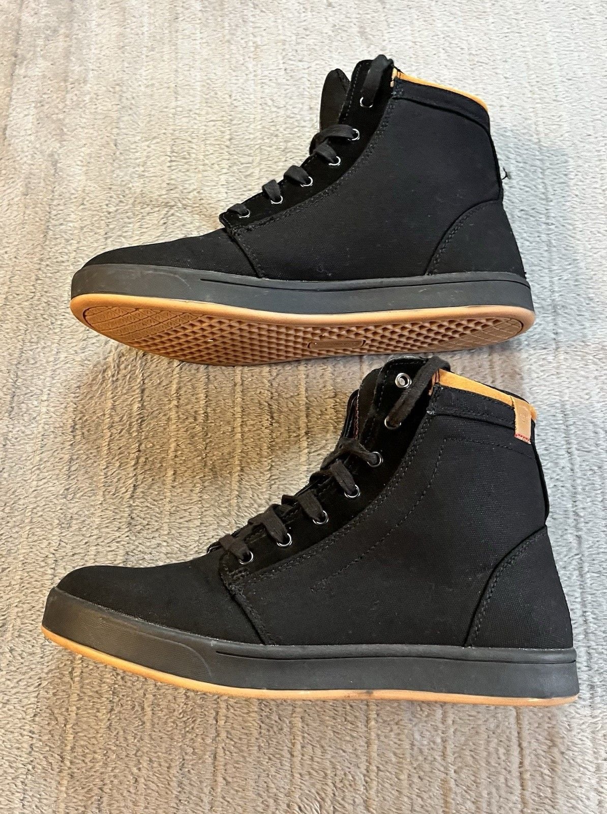 New Highway 21 Casual Riding Motorcycle Shoes Men's 9 Black Brown 5