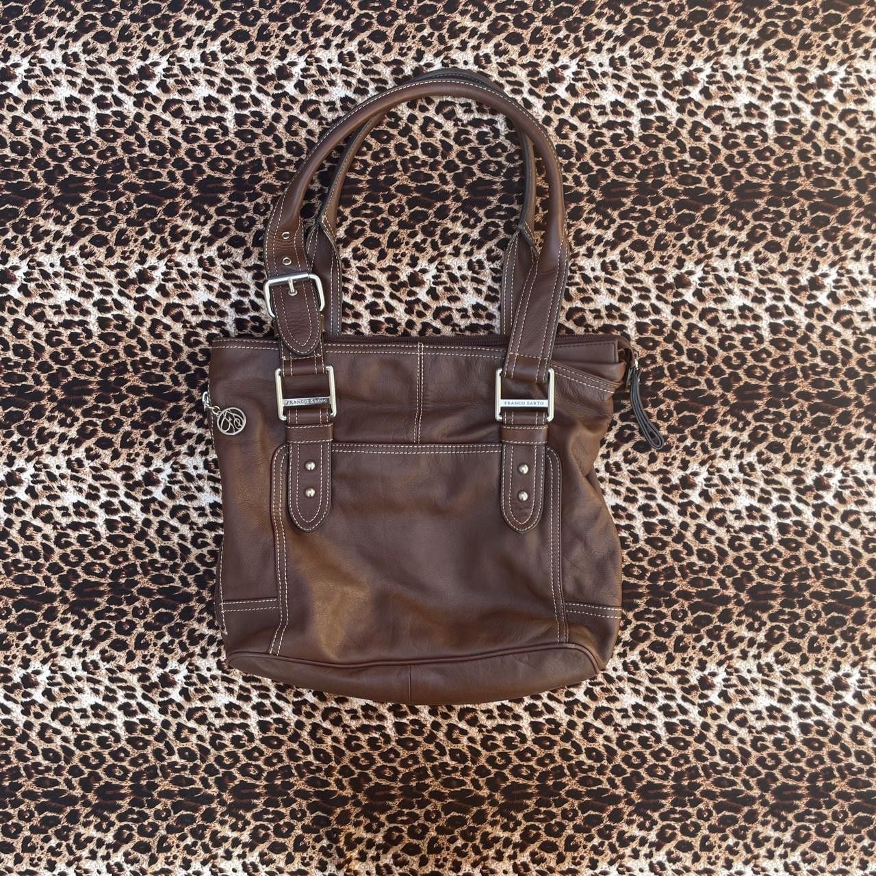 Franco Sarto brown leather handbag 2