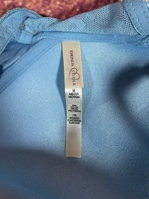 Rhonda Shear 2-pack Women's No Wire Underwire Nylon Spandex Medium Bra 7