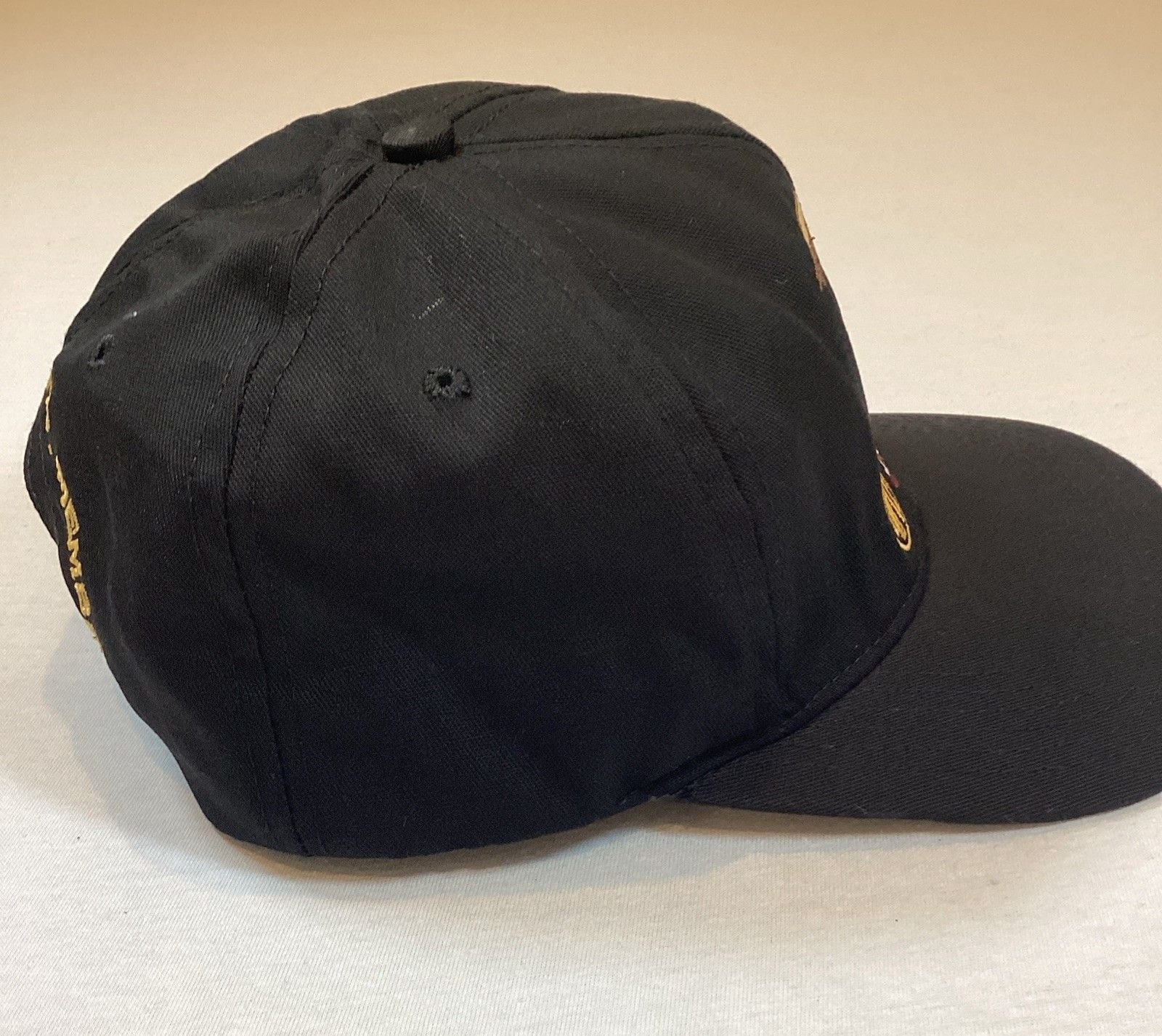 VTG NRA Millennium Benefactor Member Hat Snapback Black Eagle Flag USA Excellent 3
