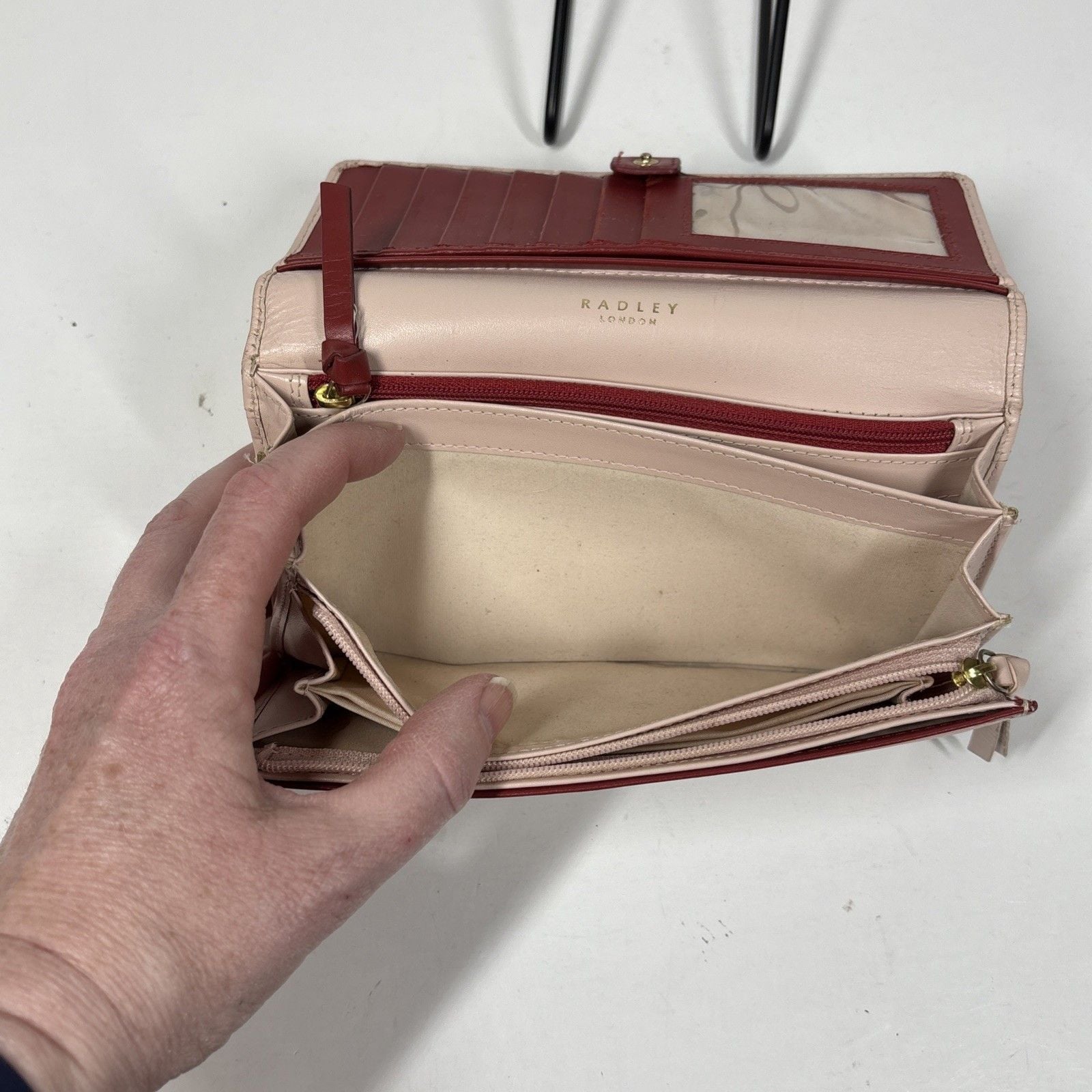Radley London "In Bloom" Wallet Women Pink Dog with Flowers 14