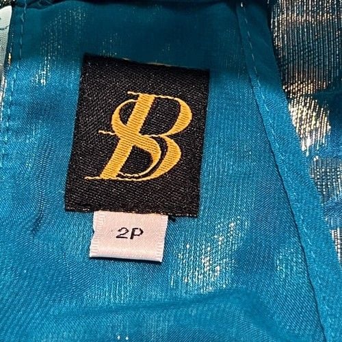 Anthropologie Blue Shimmer Dress 7