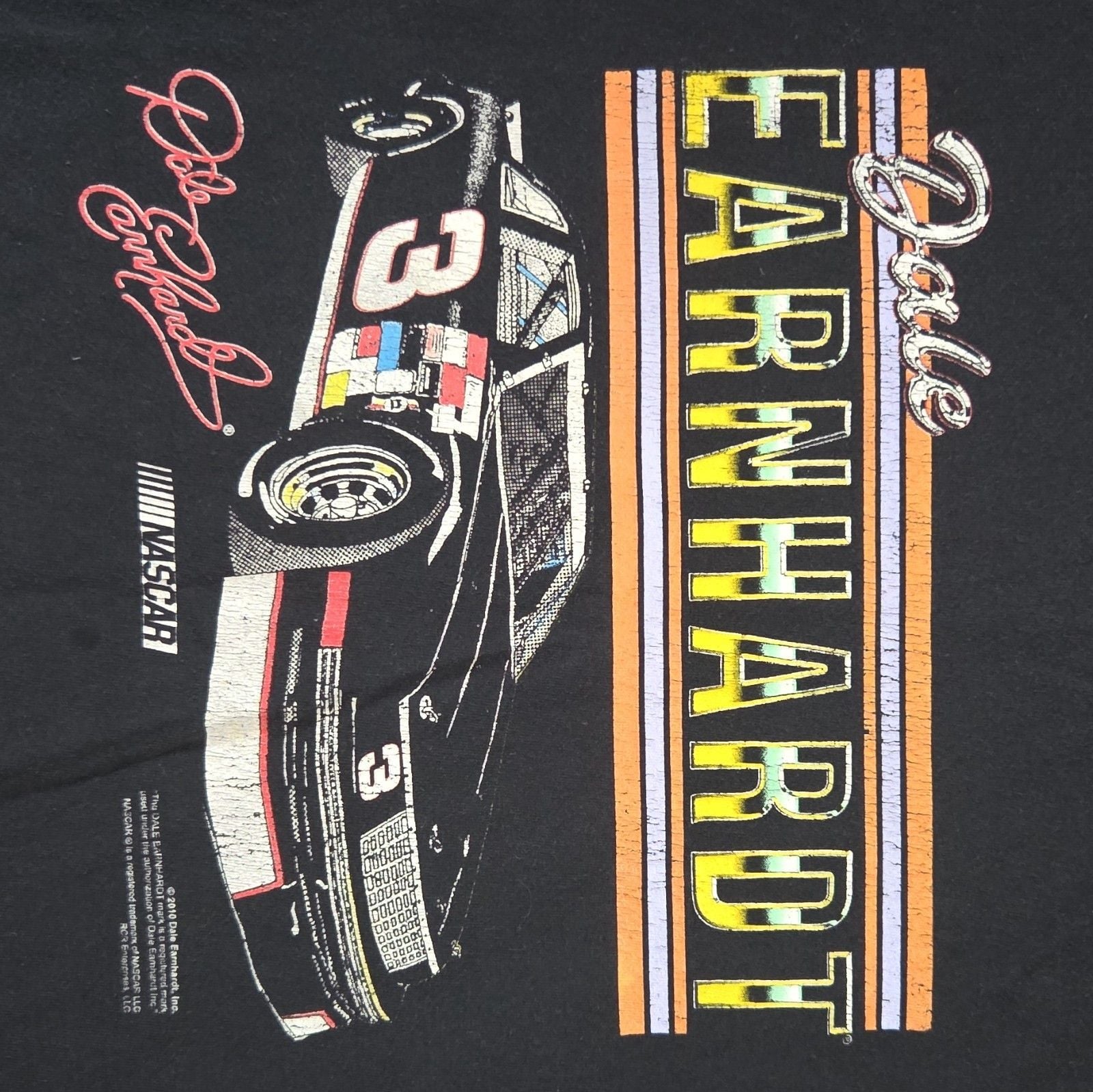 NASCAR Dale Earnhardt #3 Black Graphic T-Shirt, XXL, Officially Licensed 4