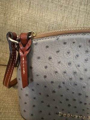 Dooney and Bourke Embossed Ostrich Leather Crossbody 4