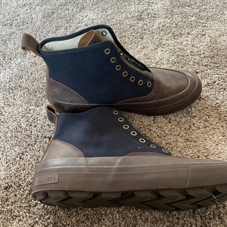 SeaVees Men's Sierra Adventure Boots Peacock Navy Size 12 Outdoor Hiking 2